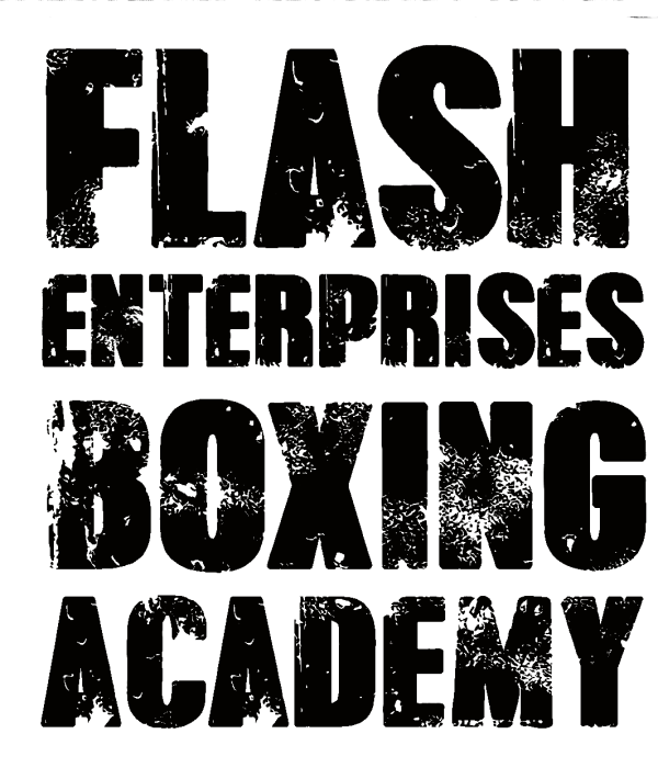 Flash Boxing Logo Tran Black